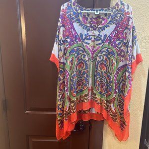 Talbots Silk poncho  size x/xl (see tag)